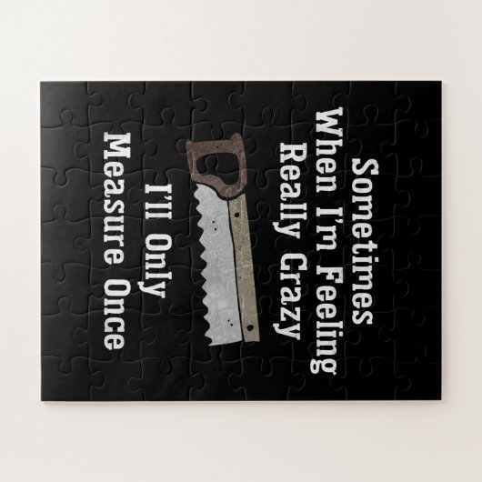 Funny Woodworkers Carpenter Gift Legpuzzel (Horizontaal)