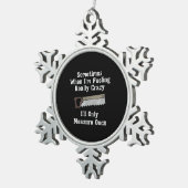 Funny Woodworkers Carpenter Gift Tin Sneeuwvlok Ornament (Rechts)