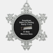 Funny Woodworkers Carpenter Gift Tin Sneeuwvlok Ornament (Voorkant)