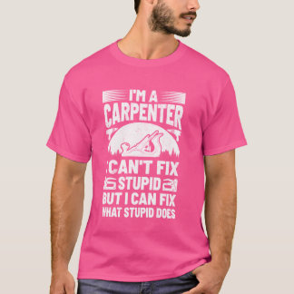 Funny Woodworking Carpenter Carpentry Woodarbeider T-shirt