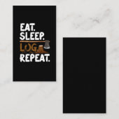 Funny Woodworking Forester Quote Forest Loggers Visitekaartje (Voorkant / Achterkant)