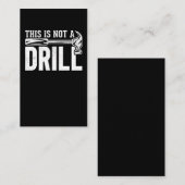 Funny Woodworking Handyman Joke Carpenter Visitekaartje (Voorkant / Achterkant)