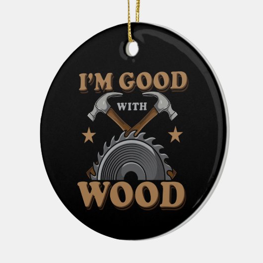 Funny Woodworking Keramisch Ornament (Links)