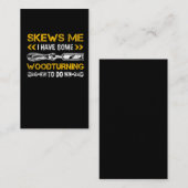 Funny Woodworking Pun Wood Carving Carpenter Visitekaartje (Voorkant / Achterkant)