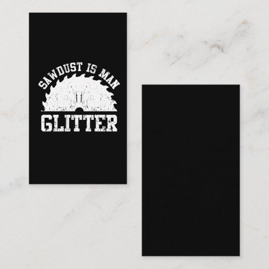 Funny Woodworking Sawsel Carpenter Humor Visitekaartje (Voorkant / Achterkant)