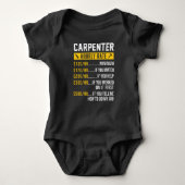 Funny Woodworking Vader Carpenter Hourly Romper (Voorkant)