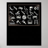 Funny Woodworking Vader Carpenter Poster (Voorkant)