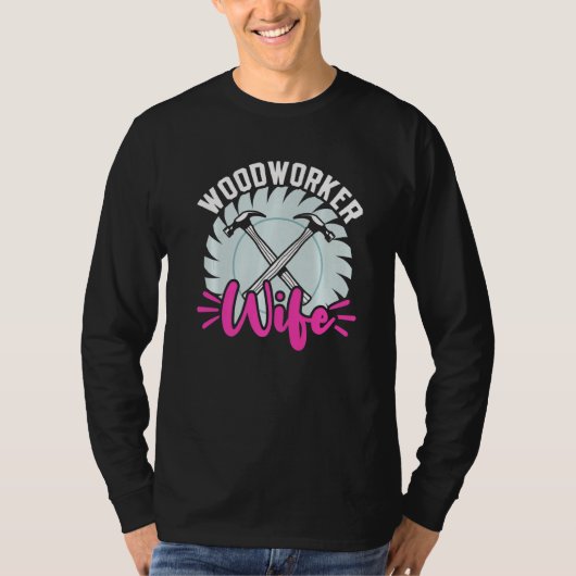 Funny Woodworking Vader Carpenter Woodarbeider T-shirt (Voorkant)