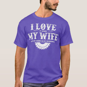 Funny Woodworking Workshop Graphic Mannen Carpente T-shirt