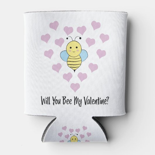 Funny, word jij mijn Valentijn? Blikjeskoeler (Voorkant)