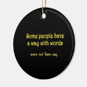 Funny Wordplay: A Tale of Two Sentences Keramisch Ornament (Links)
