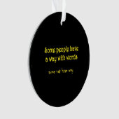 Funny Wordplay: A Tale of Two Sentences Ornament (voorkant)