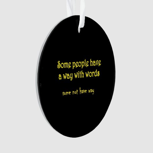Funny Wordplay: A Tale of Two Sentences Ornament (voorkant)