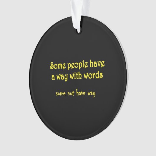 Funny Wordplay: A Tale of Two Sentences Ornament (voorkant)