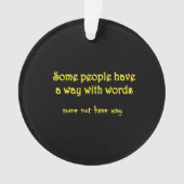 Funny Wordplay: A Tale of Two Sentences Ornament (voorkant)