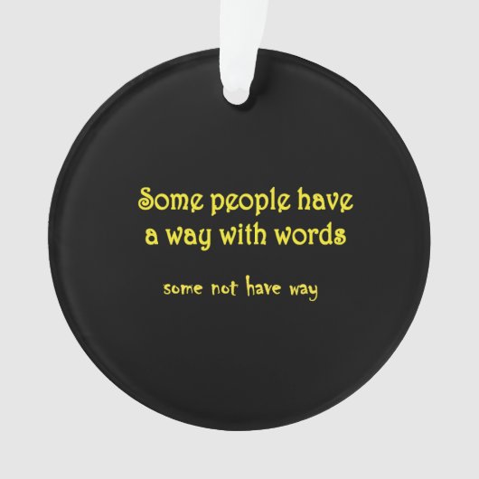Funny Wordplay: A Tale of Two Sentences Ornament (voorkant)
