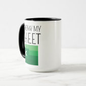 Funny Work Colleague Spreadsheet Gift Coffee Mug, Mok (Voorkant links)