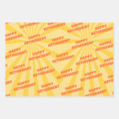 Funny Work Free Zone Retired Wrapping Paper Sheets (Voorkant)