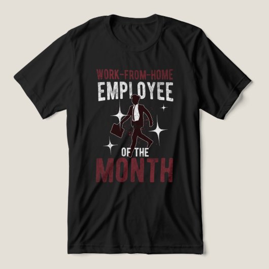 Funny Work From Home Award – Team op afstand Tri-Blend Shirt (Design voorkant)