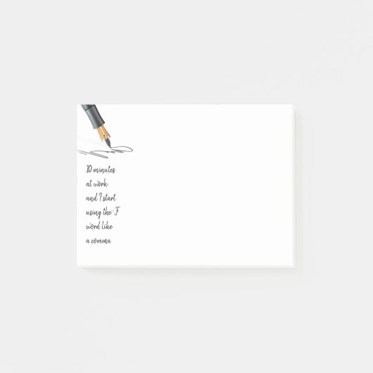 Funny Work Gezegde Funny Quote Post-it Notes (Voorkant)