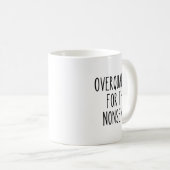 Funny Work Humor Sarcastic Overqualified Office Qu Koffiemok (Voorkant rechts)