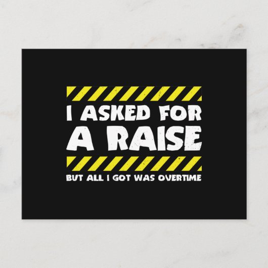 Funny Work Meme - Working Overtime Factory Worker Briefkaart (Voorkant)