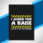 Funny Work Meme - Working Overtime Factory Worker Kaart