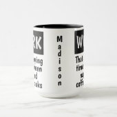 Funny WORK, mokken met eigen naam (Midden)