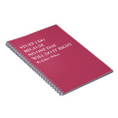 Funny Work Notebook for Doers Who Do It Right Notitieboek (Rechterzijde)