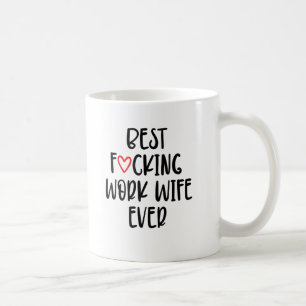 Funny Work Wife Gift Best Focing Work Women, Eeux, Koffiemok
