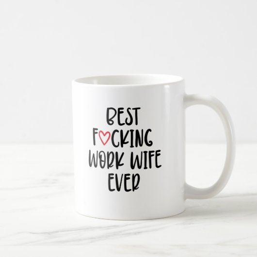 Funny Work Wife Gift Best Focing Work Women, Eeux, Koffiemok (Rechts)