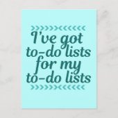 Funny Workaholic Briefkaart (Voorkant)