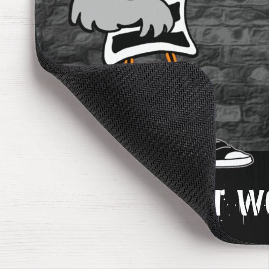 Funny Workaholic mousepad Muismat (Hoek)