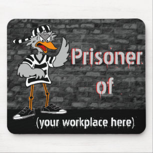 Funny Workaholic mousepad Muismat