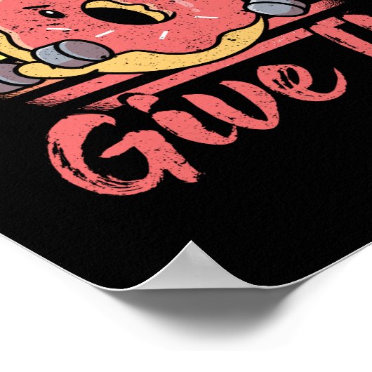 Funny Workout Fitness Gym Barbell Poster (Hoek)