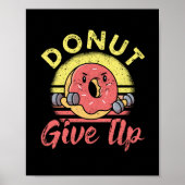 Funny Workout Fitness Gym Barbell Poster (Voorkant)