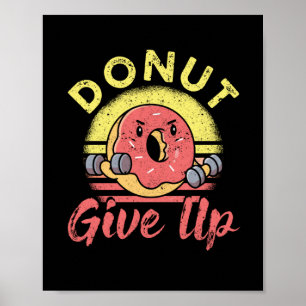 Funny Workout Fitness Gym Barbell Poster