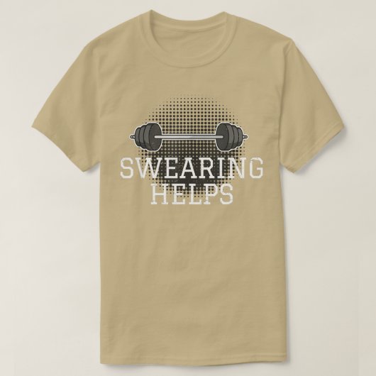 Funny Workout Gezegde Muscles I Barbell Weightlift T-shirt (Design voorkant)