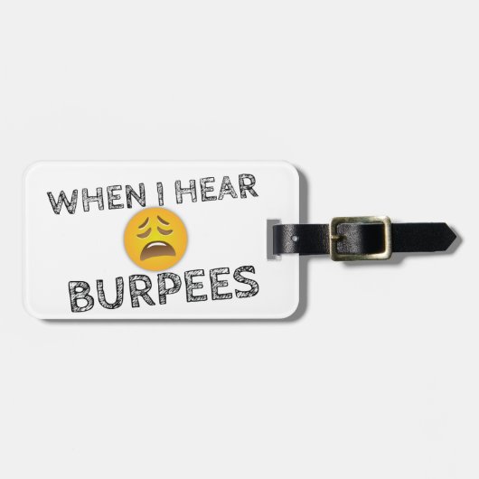Funny Workout Gym Humor Bagagelabel (Voorkant horizontaal)