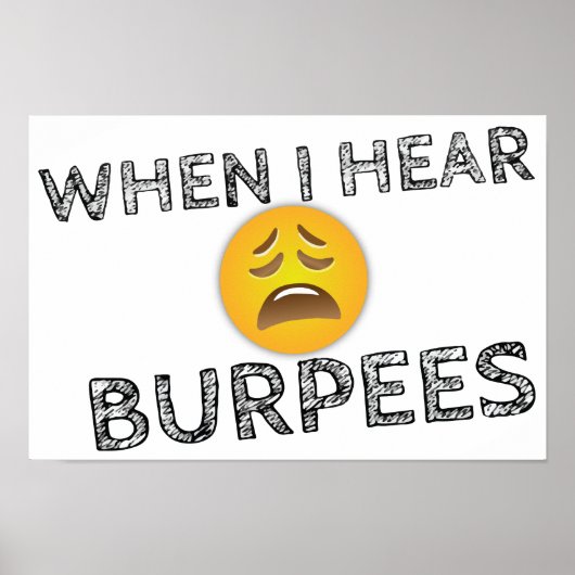 Funny Workout Gym Humor Poster (Voorkant)