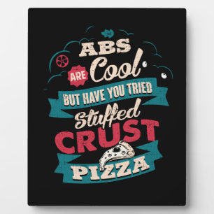 Funny Workout Humor, Abs vs Pizza, Bulking Novelty Fotoplaat