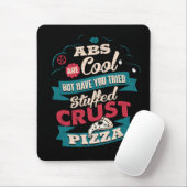 Funny Workout Humor, Abs vs Pizza, Bulking Novelty Muismat (Met muis)