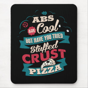 Funny Workout Humor, Abs vs Pizza, Bulking Novelty Muismat