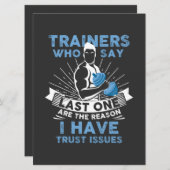 Funny Workout - Ik heb vertrouwensproblemen (Voorkant / Achterkant)