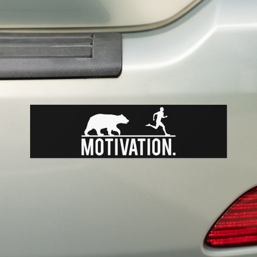 Funny Workout Motivation - Beer Chasing Jogger Bumpersticker (Op auto)