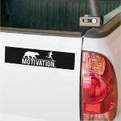 Funny Workout Motivation - Beer Chasing Jogger Bumpersticker (Op Truck)