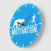 Funny Workout Motivation - Beer Chasing Jogger Grote Klok (Hoek)