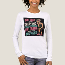 Funny Workout T-shirt voor Vrouwen 'Pop Lock en La