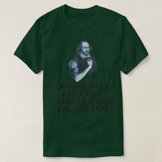 Funny Workout Weight Lifting Shakespeare Gym Humor T-shirt (Design voorkant)
