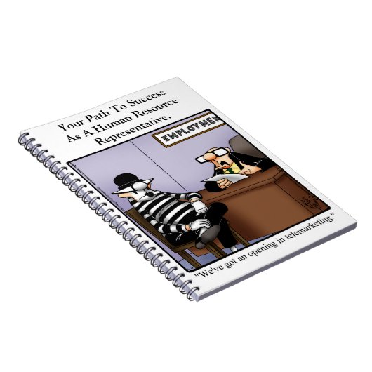 Funny Workplace Humor Notitieboek (Rechterzijde)